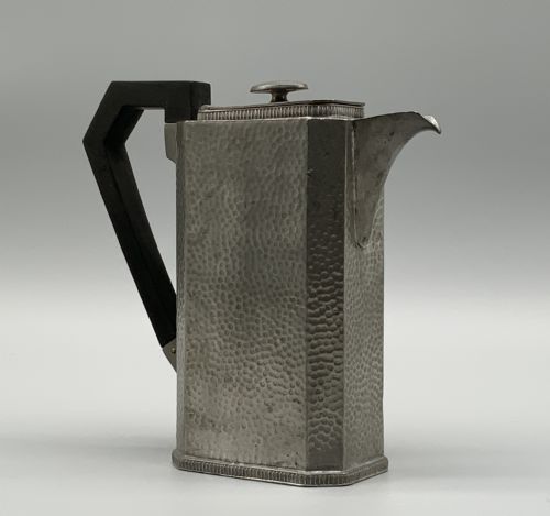 ARTDECO PEWTER TEA COFFEE POT TRAY JUG SUGAR BOWL BY ARMADA PEWTER 1930 - ADDITIONAL PHOTO 5
