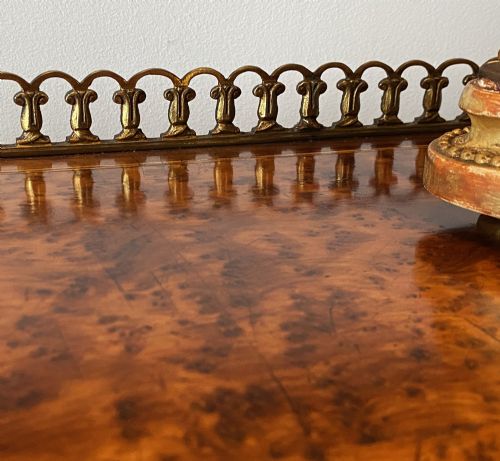 EXCEPTIONAL BURR YEW MIRRORBACK SIDEBOARD AESTHETIC MOVEMENT 19THCENTURY STUNNING PIECE - ADDITIONAL PHOTO 7