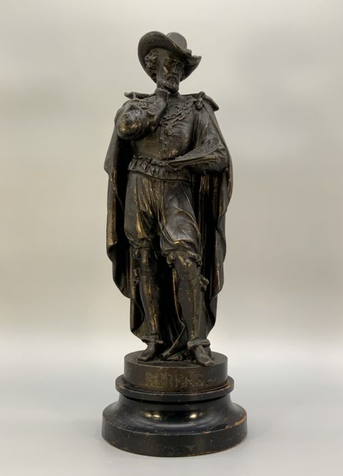 Large Bronzed Sculpture Statue of Peter Paul Rubens Baroque Spelter (1 of 2)