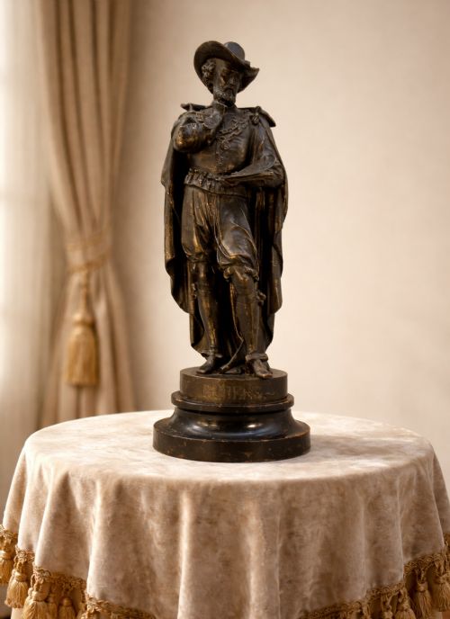 fig 1. Large Bronzed Sculpture Statue of Peter Paul Rubens Baroque Spelter (1 of 2)
