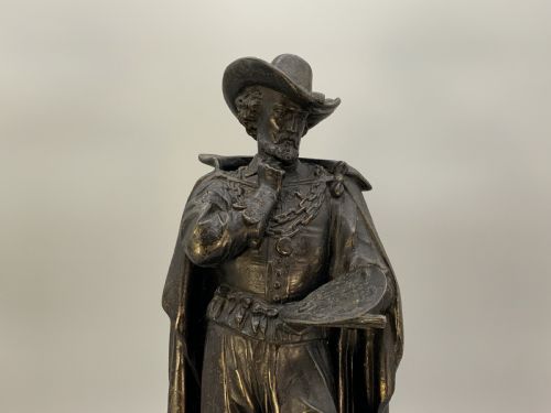 fig 3. Large Bronzed Sculpture Statue of Peter Paul Rubens Baroque Spelter (1 of 2)