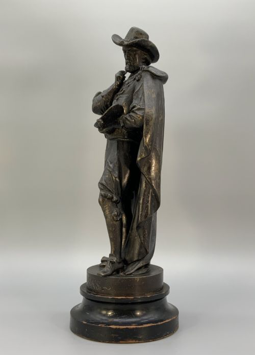 fig 8. Large Bronzed Sculpture Statue of Peter Paul Rubens Baroque Spelter (1 of 2)