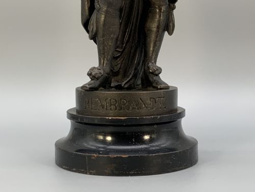 fig 4. Large Bronzed Sculpture Statue of Rembrandt Van Rijn Baroque Spelter (2 of 2)