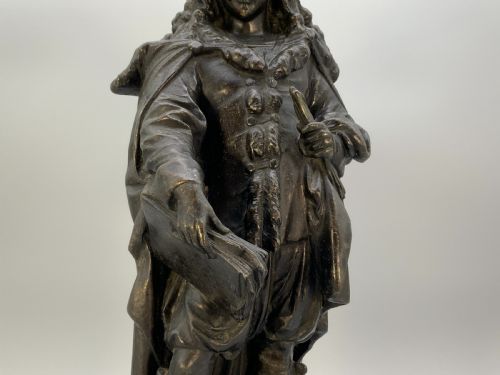 fig 5. Large Bronzed Sculpture Statue of Rembrandt Van Rijn Baroque Spelter (2 of 2)