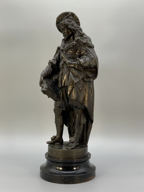 fig 6. Large Bronzed Sculpture Statue of Rembrandt Van Rijn Baroque Spelter (2 of 2)
