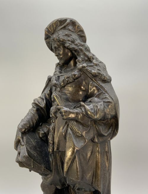 fig 7. Large Bronzed Sculpture Statue of Rembrandt Van Rijn Baroque Spelter (2 of 2)