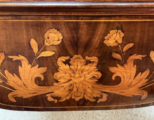 18TH CENTURY DUTCH MARQUETRY SILVERTOP TABLE FLOWERS BIRDS ROCOCO QUEEN ANNE - ADDITIONAL PHOTO 11