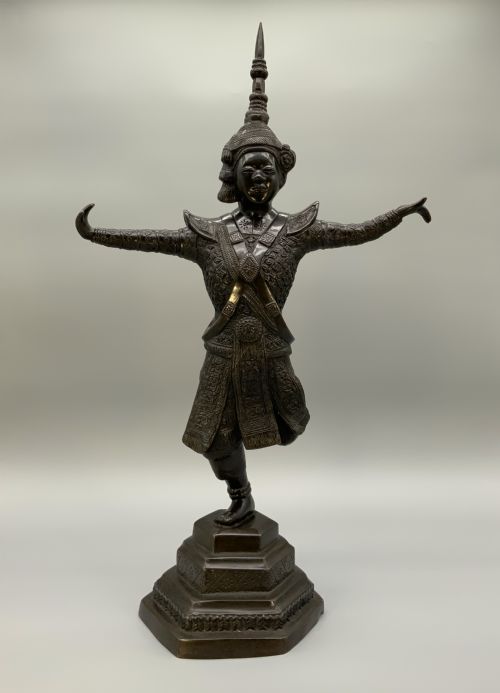 Large Bronze Sculpture Court Dancer Statue From The Applied Arts School Bien Hoa