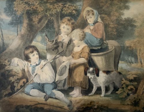 fig 1. 18th-Century Watercolour Painting Attrib: Miss Anne Williams RA (FL. 1766-1783)