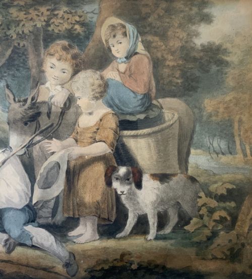 fig 3. 18th-Century Watercolour Painting Attrib: Miss Anne Williams RA (FL. 1766-1783)