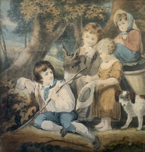 fig 4. 18th-Century Watercolour Painting Attrib: Miss Anne Williams RA (FL. 1766-1783)