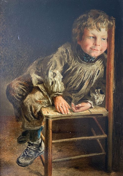 BEAUTIFUL 19THCENTURY VICTORIAN GILTFRAMED PORTRAIT OLEOGRAPH PICTURE - ADDITIONAL PHOTO 1