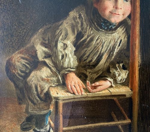 BEAUTIFUL 19THCENTURY VICTORIAN GILTFRAMED PORTRAIT OLEOGRAPH PICTURE - ADDITIONAL PHOTO 4