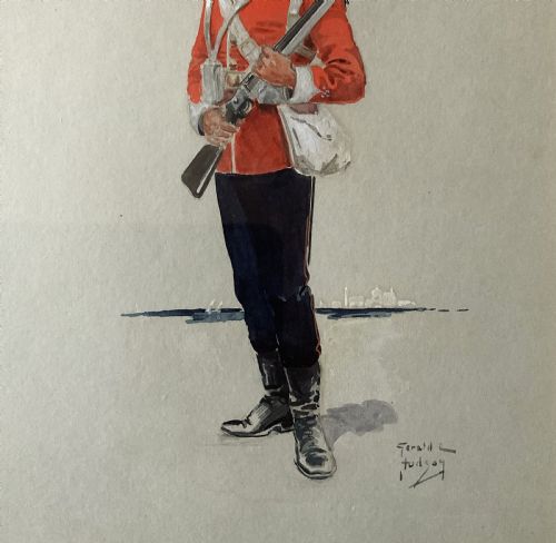 fig 6. Military Watercolour Portrait Painting 1882 British Soldier (1 of 6)