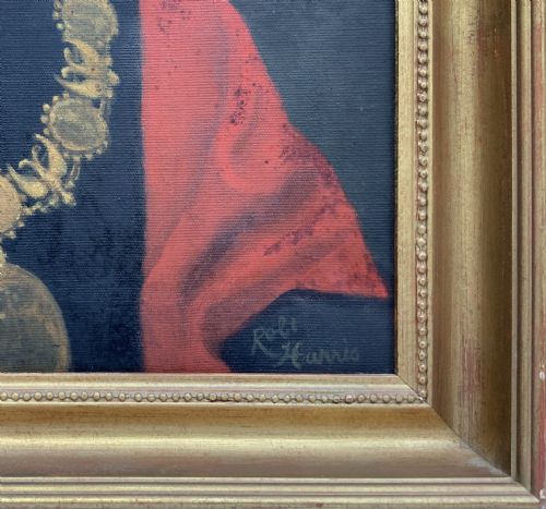 OIL PORTRAIT PAINTING BESPECTACLED MAYOR MIDCENTURY VINTAGE ANTIQUE - ADDITIONAL PHOTO 10