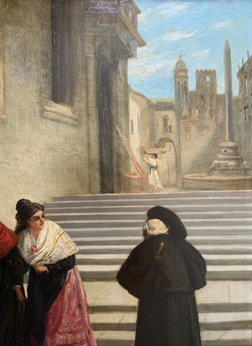 fig 5. ''His Reverence'' Oil on Panel Painting by Robert Henry Craig (1858–1922)