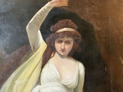 JOHN OPIE RA 1761 1807 HUGE OIL PORTRAIT PAINTING EXHIBITED HARVARD MUSEUM - ADDITIONAL PHOTO 8