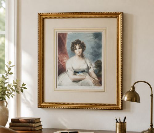 fig 2. Portrait of a Lady Signed Artist Proof Mezzotint Engraving by Sydney Wilson 1923