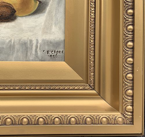 MUSEUM QUALITY STILL LIFE OIL PAINTING EDWARDIAN ANTIQUE SIGNED ORIGINAL 1OF2 - ADDITIONAL PHOTO 8