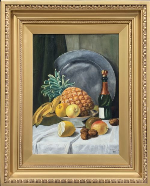 MUSEUM QUALITY STILL LIFE OIL PAINTING EDWARDIAN ANTIQUE SIGNED ORIGINAL 1OF2 - ADDITIONAL PHOTO 10