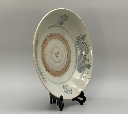 LARGE CHINESE MING DYNASTY SWATOW WARE PORCELAIN CHARGER DISH C 1640 AD - ADDITIONAL PHOTO 6