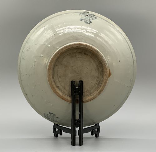 LARGE CHINESE MING DYNASTY SWATOW WARE PORCELAIN CHARGER DISH C 1640 AD - ADDITIONAL PHOTO 8