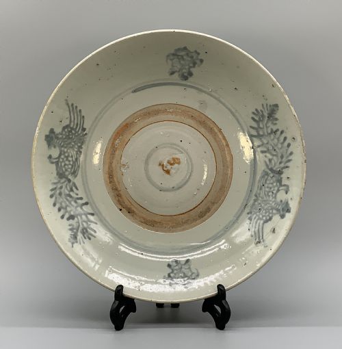 LARGE CHINESE MING DYNASTY SWATOW WARE PORCELAIN CHARGER DISH C 1640 AD - ADDITIONAL PHOTO 15