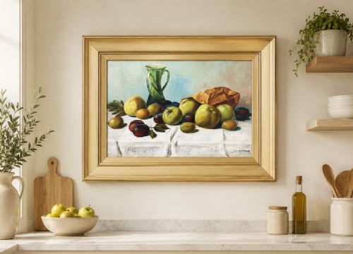 MUSEUM QUALITY STILL LIFE OIL PAINTING EDWARDIAN ANTIQUE SIGNED ORIGINAL 3OF3 - ADDITIONAL PHOTO 1