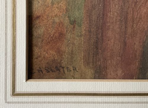 CHARLES HENRY SLATER 18201890 ANTIQUE WATERCOLOUR PAINTING ''SUMMER BEAUTY'' - ADDITIONAL PHOTO 7