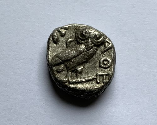 fig 1. Attica Athens c. 350 BC Ancient Silver Tetradrachm Owl Coin 4thC BC 16.57g