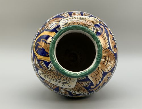 LARGE 17THCENTURY REVIVAL ITALIAN MAJOLICA POLYCHROME VASE DELFT FAIENCE - ADDITIONAL PHOTO 13