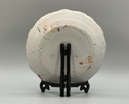 FRENCH DELFT CHINOISERIE CHARGER DISH 18THCENTURY FAIENCE MANGANOSE YELLOW - ADDITIONAL PHOTO 12