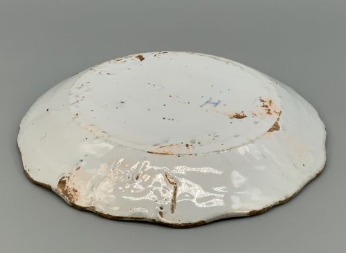 FRENCH DELFT CHINOISERIE CHARGER DISH 18THCENTURY FAIENCE MANGANOSE YELLOW - ADDITIONAL PHOTO 14
