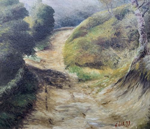 VICTORIAN ANTIQUE LANDSCAPE OIL PAINTING BRITISH SCHOOL 19THCENTURY - ADDITIONAL PHOTO 10