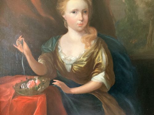 SUPERB FEMALE BEAUTY OIL PORTRAIT PAINTING C 1820 GEORGIAN ANTIQUE - ADDITIONAL PHOTO 5