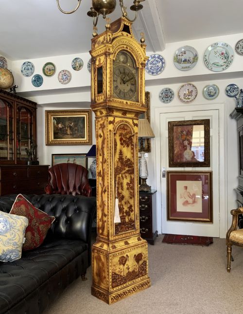 fig 2. Superb 18thC Chinoiserie Longcase Clock By Jason Cox, Longacre, London for TLC