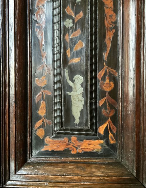 SUPERB 17THC DUTCH MARQUETRY CABINET ON STAND BAROQUE PERIOD WITH PEWTER INLAY - ADDITIONAL PHOTO 6