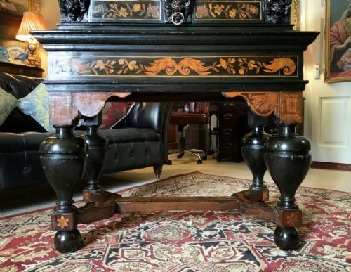 SUPERB 17THC DUTCH MARQUETRY CABINET ON STAND BAROQUE PERIOD WITH PEWTER INLAY - ADDITIONAL PHOTO 10