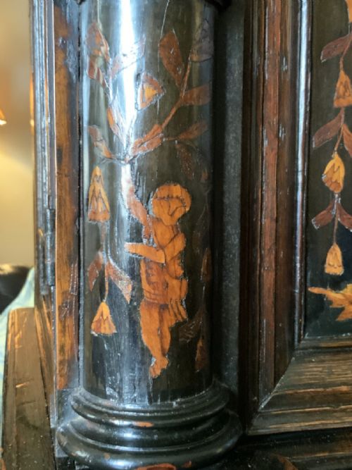 SUPERB 17THC DUTCH MARQUETRY CABINET ON STAND BAROQUE PERIOD WITH PEWTER INLAY - ADDITIONAL PHOTO 13