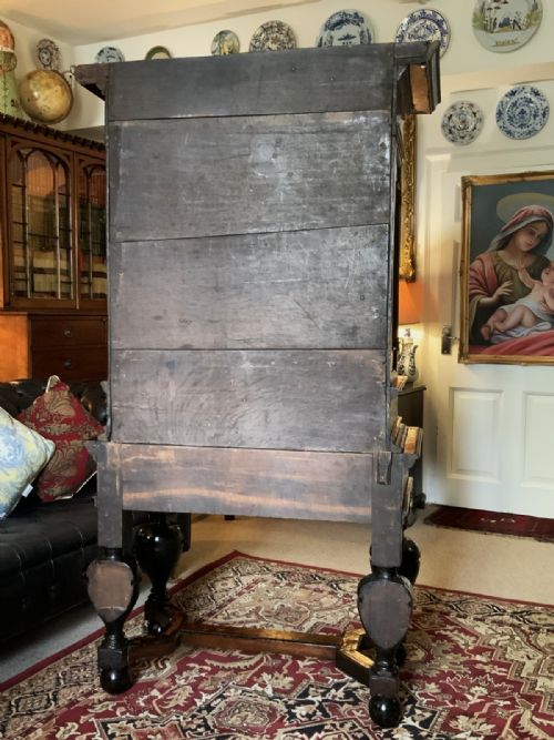 SUPERB 17THC DUTCH MARQUETRY CABINET ON STAND BAROQUE PERIOD WITH PEWTER INLAY - ADDITIONAL PHOTO 14
