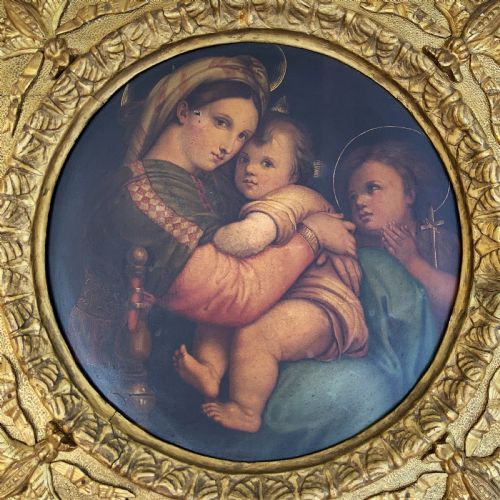 FINE 18THC ITALIAN OLD MASTER OIL PORTRAIT PAINTING FLORENTINE GILTWOOD FRAME - ADDITIONAL PHOTO 5