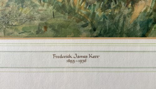 FREDERICK JAMES KERR 18531936 CATTLE FARMLAND LANDSCAPE WATERCOLOUR PAINTING - ADDITIONAL PHOTO 7