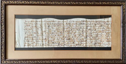 Rare 17th-century Middle England Historical Vellum Manuscript Dated 1669