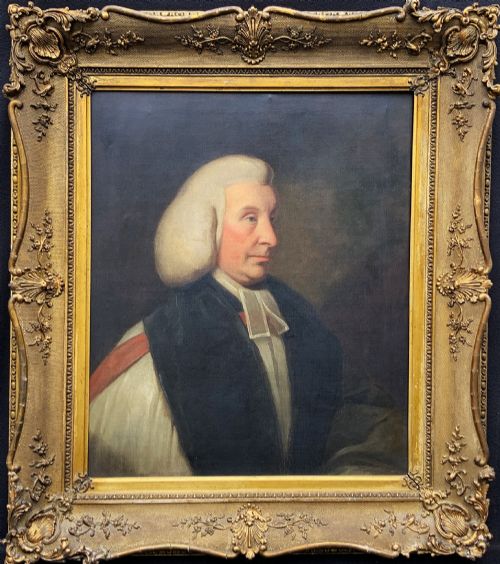 Large Original 18th Century Oil Portrait of Rev. Paul White (1726–1779)