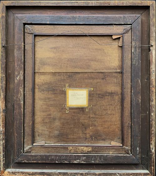 fig 7. An 18th-century oil portrait depicting Rev. Paul White wearing a white wig and clerical robes, displayed inside an ornate gilt frame.