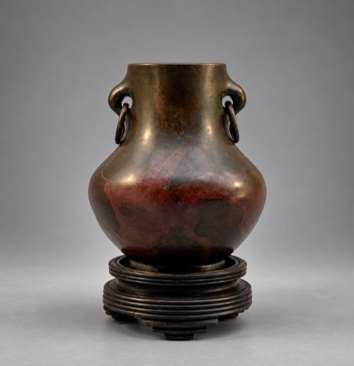 Fine Small Chinese Archaistic Bronze Hu Vase – Qing Dynasty, C.19th Century