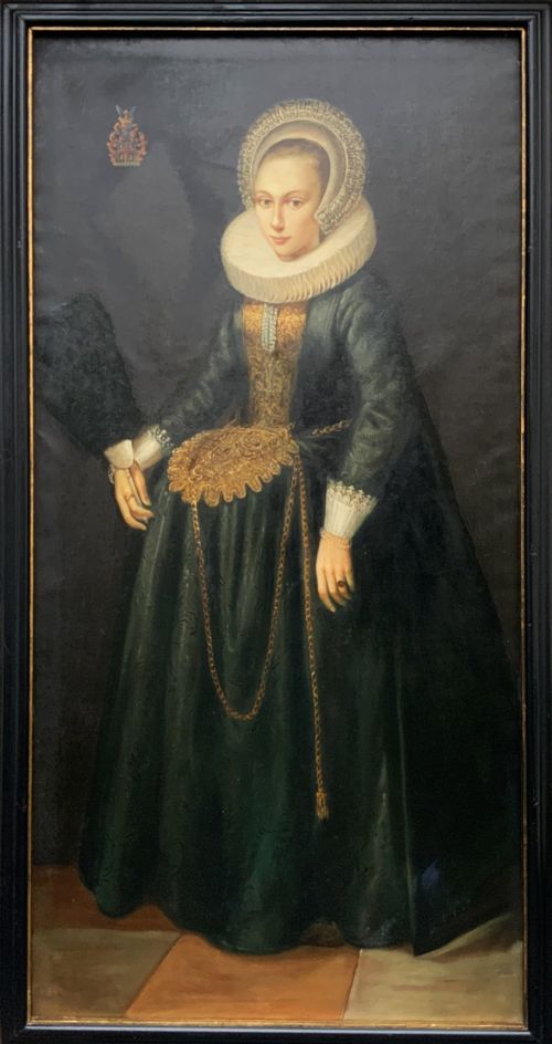 Huge Tudor-style Oil Portrait Painting After Cornelis Van Der Voort (2 of 2)