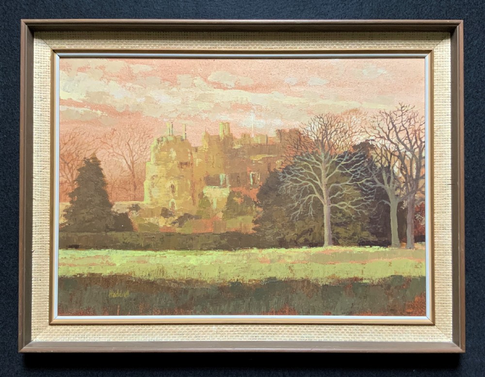 View Of 'Berkeley Castle' Original Impressionist Oil Painting by Victor Haddrell