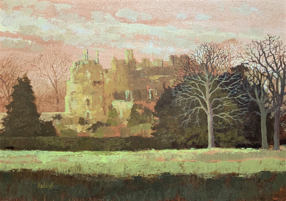 View Of 'Berkeley Castle' Original Impressionist Oil Painting by Victor Haddrell View II