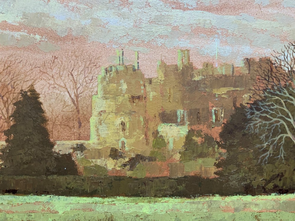 View Of 'Berkeley Castle' Original Impressionist Oil Painting by Victor Haddrell View III